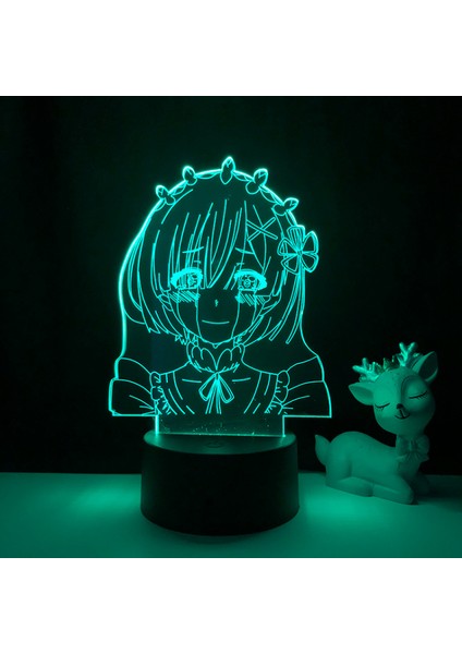 Justup 3D Gece Işık Ht Anime Doğaüstü Dünya 3D Illusion Lamba Çocuk Yatak Odası Dekoru Için Uzaktan Kumanda --- C3 (Siyah Koltuk) (Yurt Dışından)
