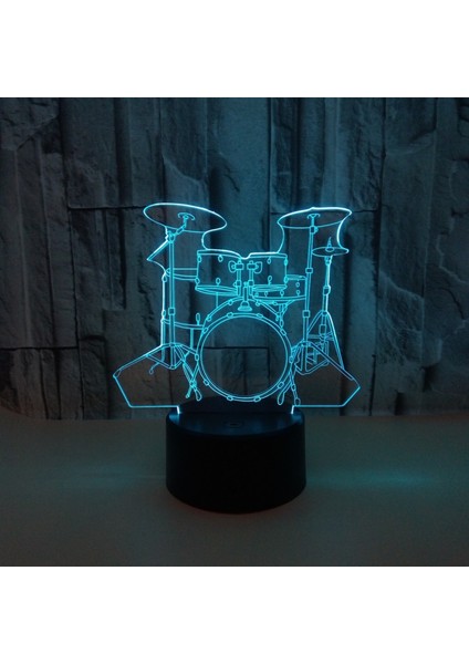 Justup 3D Bateri Kiti Gece Işık;ht Dokunmatik Masa Masası Optik Illüzyon Lambalar 7 Renk Değişen Işık;hts Ev Dekorasyon Noel Doğum Günü Hediyesi (Stil 20) (Yurt Dışından)