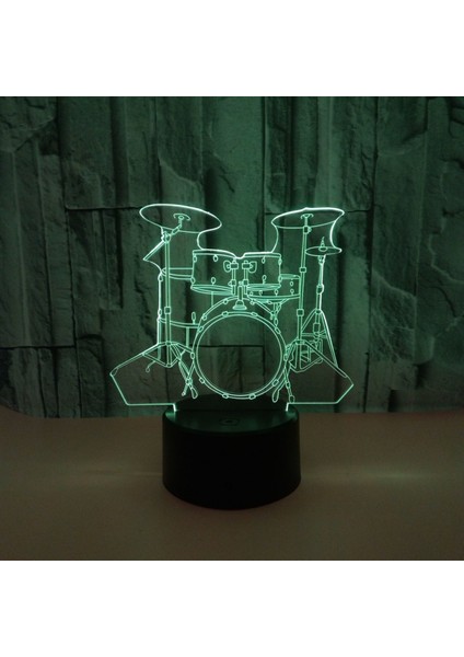 Justup 3D Bateri Kiti Gece Işık;ht Dokunmatik Masa Masası Optik Illüzyon Lambalar 7 Renk Değişen Işık;hts Ev Dekorasyon Noel Doğum Günü Hediyesi (Stil 20) (Yurt Dışından)