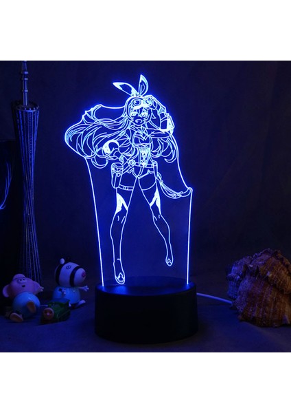 3D Gece Işıkları, Uzaktan Kumandalı ve Rgb Renkli 3D Optik Illüzyon LED Lambalar (Gs Game) (Yurt Dışından)