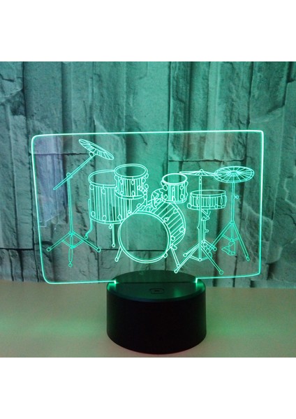 Justup 3D Bateri Seti Gece Işık;ht Dokunmatik Masa Masası Optik Illüzyon Lambalar 7 Renk Değişen Işık;hts Ev Dekorasyonu Noel Doğum Günü Hediyesi (Stil 19) (Yurt Dışından)