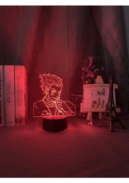 Anime LED Kontrol Sensörü Renkli Gece Lambası Dekoratif Işık Serin 3D Lamba Hisoka Aletleri Çocuklara Hediye Olarak - Uzaktan Kumanda Olmadan 7 Renk (Yurt Dışından)