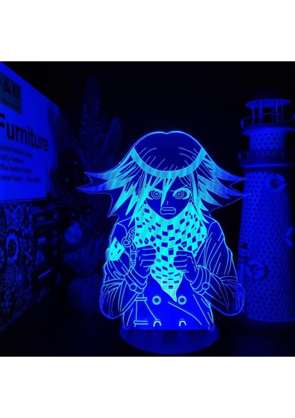 LED Optik 3D Illusion Gece, Ht Işık, Ht, Kokichi Ouma Anime Işık, Ht Lamba Renk Değiştirme Lambası Çocuklar Için Noel Hediyesi-Dokunmatik (Yurt Dışından)