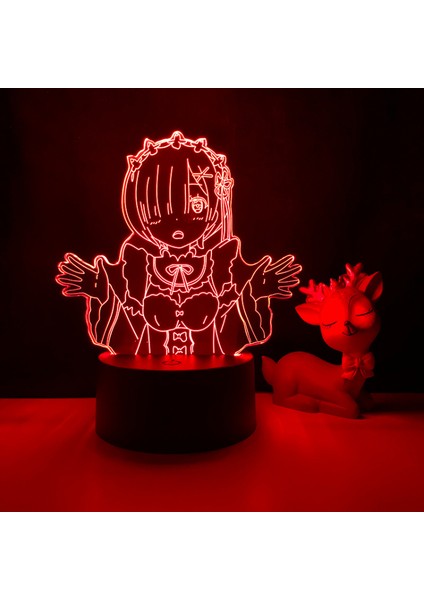 Justup 3D Gece Işık Ht Anime Doğaüstü Dünya 3D Illusion Lamba Çocuk Yatak Odası Dekoru Için Uzaktan Kumanda --- C5 (Siyah Koltuk) (Yurt Dışından)