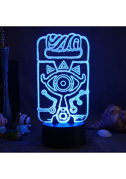 3D Gece Işıkları, Uzaktan Kumandalı ve Rgb Renkli 3D Optik Illüzyon LED Lambalar (Game) (Yurt Dışından)