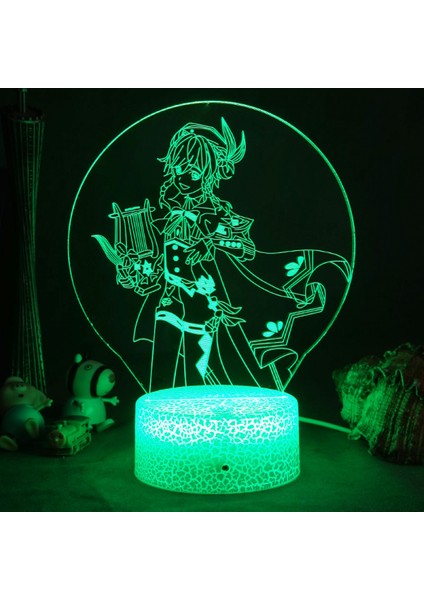 3D Gece Işıkları, Uzaktan Kumandalı ve Rgb Renkli 3D Optik Illüzyon LED Lambalar (Gs Game) (Yurt Dışından)