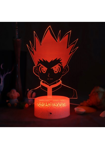 3D Gece Aydınlatması, 16 Renk Değiştirme Işık Uzaktan Kumandalı Hayvan Oyuncakları Yatak Odası Ev Dekoru (HUNTER-016) (Yurt Dışından)