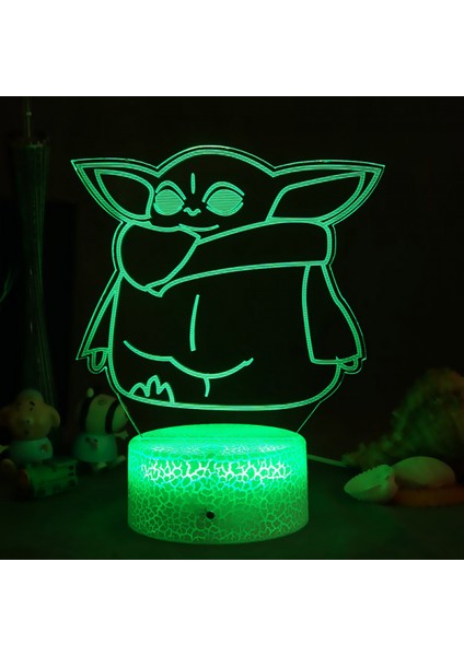 3D Gece Işık, 16 Renk Değiştiren Işık, Uzaktan Kumandalı Hayvan Oyuncakları Yatak Odası Ev Dekoru (WS-013) (Yurt Dışından)