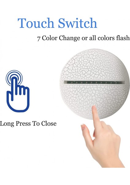 3D Gece Işık, 16 Renk Değiştiren Işık, Uzaktan Kumandalı Hayvan Oyuncakları Yatak Odası Ev Dekoru (WS-013) (Yurt Dışından) indirimleri