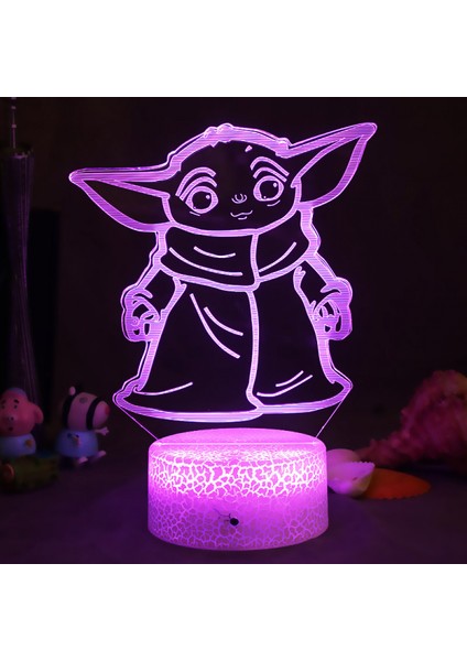3D Gece Işık, 16 Renk Değiştiren Işık, Uzaktan Kumandalı Hayvan Oyuncakları Yatak Odası Ev Dekoru (WS-012) (Yurt Dışından)
