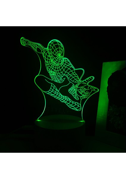 Justup 3D Illusion Lamba Anime Karakter 3D LED Gece Aydınlatması Çocuklar Için Dokunmatik Uzaktan Kumanda Yatak Odası Dekoru -- Stil 4(Ortak Taban) (Yurt Dışından)
