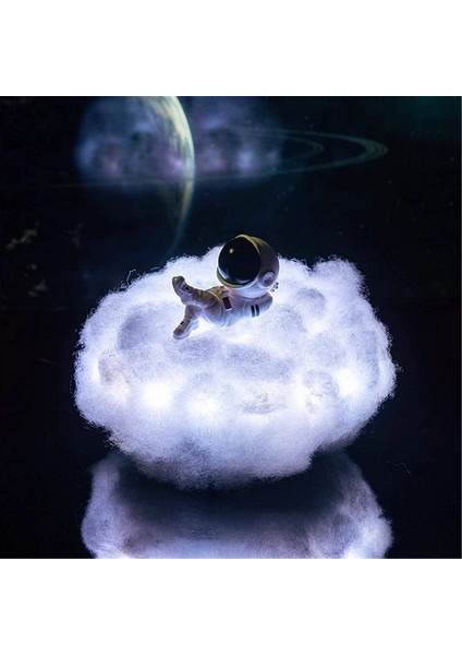 Çocuk Gecesi Için Gökkuşağı Etkisi ile LED Renkli Bulutlar Astronot Lambası (Yurt Dışından) fırsatları