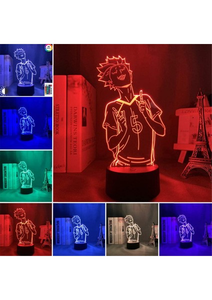 3D Lamba Anime Işık;ht Çocuklar Için Çocuk Yatak Odası Dekoru Gece;ht Işık;ht Doğum Günü Hediyesi Manga Gadget Tendou Lamba (Uzaktan Dokunmatik Siyah Taban) (Yurt Dışından) fiyatları