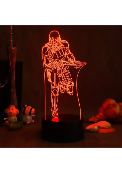 3D Gece Aydınlatması, 16 Renk Değiştirme Işık Uzaktan Kumandalı Hayvan Oyuncakları Yatak Odası Ev Dekoru (Yurt Dışından)