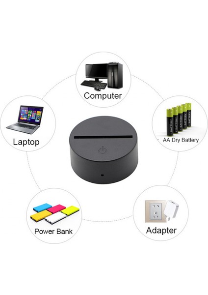 Justup Oyun Karakteri 3D Illusion Lamba 16 Renk LED Gece Aydınlatması Çocuk Yatak Odası Dekorasyonu Için Dokunmatik Uzaktan Kumanda ile -- Zhongli（çatlak Koltuk） (Yurt Dışından) indirimleri