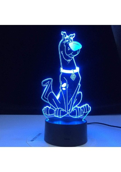 Şekil Sevimli Karikatür Köpek Bebek Gece Renkli Dokunmatik Sensör Çocuk Odası Başucu Masa 3D Lamba LED Gece Işık Uzaktan Telefon Kontrolü Renk (Yurt Dışından)