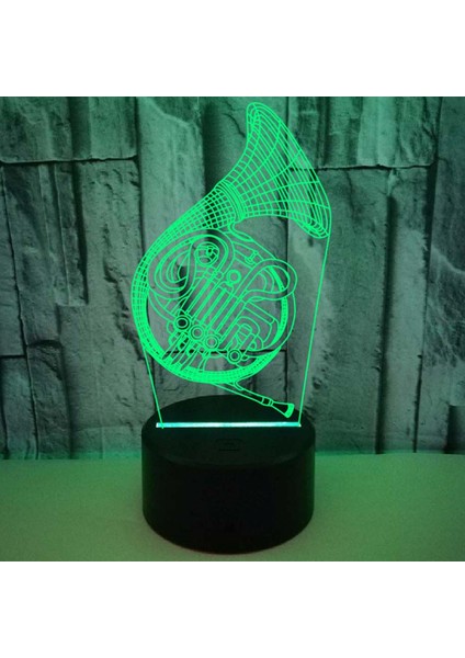 Justup 3D Lamba Illusion Gece Işık Kısılabilir 16 Renk Değiştiren Akıllı Dokunmatik Saksafon Masa Işık Müzik Severler Için Ht Dekorasyon (Stil 17) (Yurt Dışından)