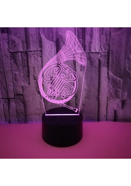Justup 3D Lamba Illusion Gece Işık Kısılabilir 16 Renk Değiştiren Akıllı Dokunmatik Saksafon Masa Işık Müzik Severler Için Ht Dekorasyon (Stil 17) (Yurt Dışından) modelleri
