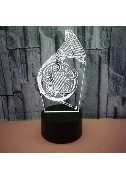 Justup 3D Lamba Illusion Gece Işık Kısılabilir 16 Renk Değiştiren Akıllı Dokunmatik Saksafon Masa Işık Müzik Severler Için Ht Dekorasyon (Stil 17) (Yurt Dışından) fırsatları