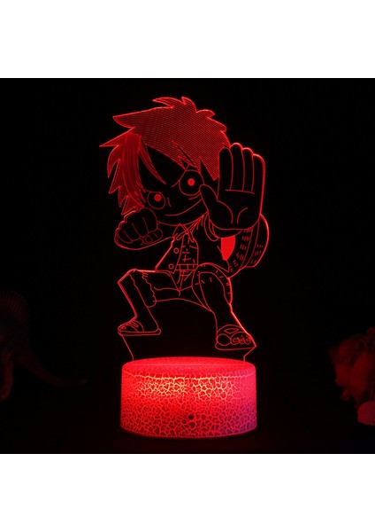 3D Gece Işık, 16 Renk Değiştiren Işık, Uzaktan Kumandalı Hayvan Oyuncakları Yatak Odası Ev Dekoru (PIECE-018) (Yurt Dışından)