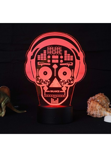 3D Gece Işıkları, Uzaktan Kumandalı ve Rgb Renkli 3D Optik Illüzyon LED Lambalar (Yurt Dışından)