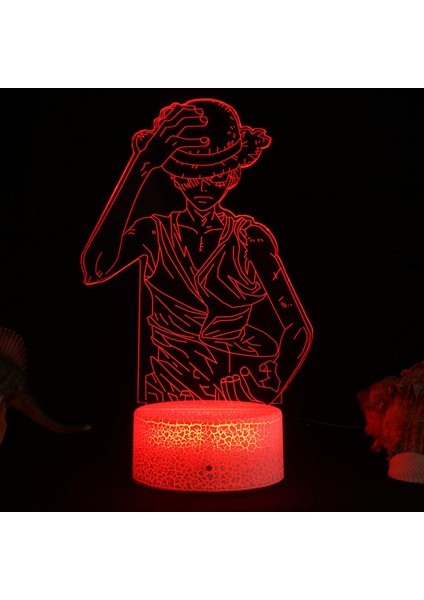 3D Gece Işık, 16 Renk Değiştiren Işık, Uzaktan Kumandalı Hayvan Oyuncakları Yatak Odası Ev Dekoru (PARÇA-014) (Yurt Dışından)