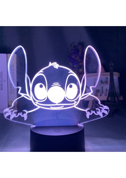 Nig;ht Light;hts Hediyeleri, 16 Renk Değiştirmeli, Dokunmatik ve Uzaktan Kumandalı 3D Lamba（stit-14） (Yurt Dışından)