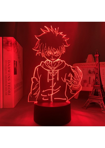 Wekity 3D Illusion Nig;ht Işık;ht Anime Karakter Masa Lambası USB Powered 7 Renk LED Işık;ht Çocuklar Için Dokunmatik Anahtarı ile Hediye Yatak Odası Dekor (Yurt Dışından)