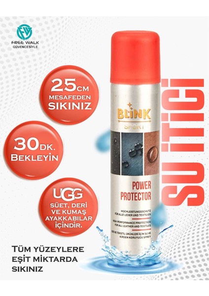 Power Protector Su Itici ve Su Geçirmezlik Yağmur Kaydırıcı Spreyi 250 ml