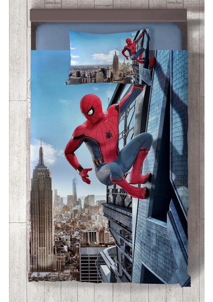 Bebek ve Çocuk Odası Spider-Man Desenli Yatak Örtüsü