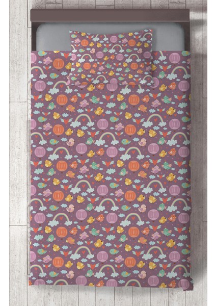 Bebek ve Çocuk Odası Karışık Desenli Yatak Örtüsü