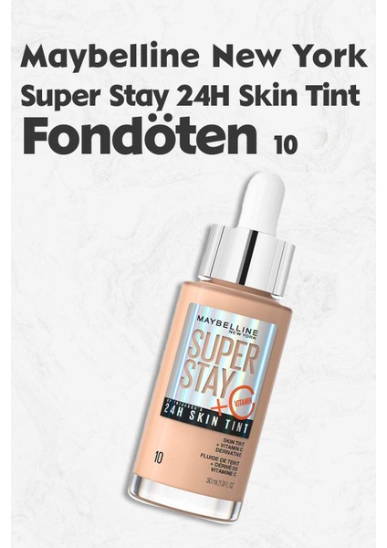 Maybelline Super Stay 24H Skin Tint Fondöten 10