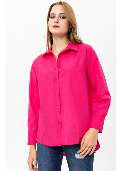 Kadın Oversize Poplin Gömlek fiyatları