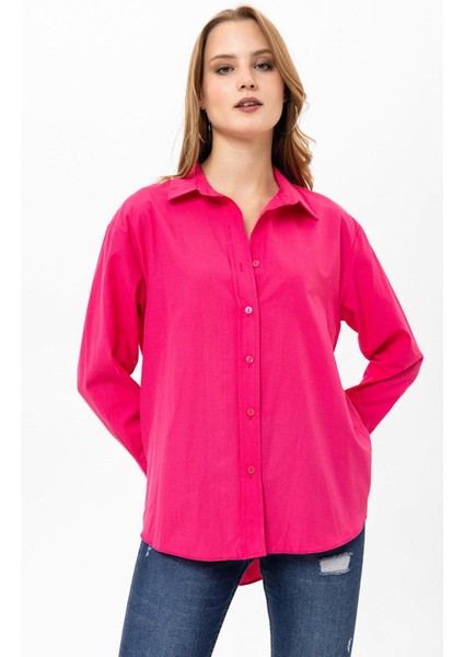 Kadın Oversize Poplin Gömlek modelleri