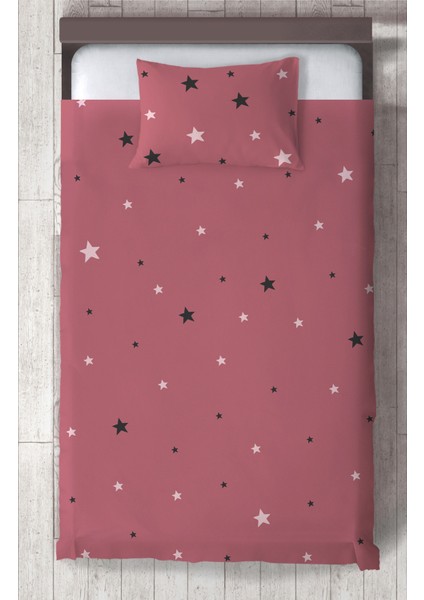 Bebek ve Çocuk Odası Renkli Yıldız Desenli Yatak Örtüsü