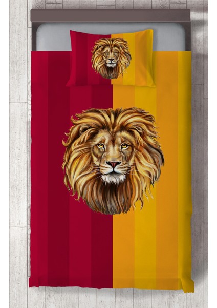 Bebek ve Çocuk Odası Aslan Desenli Yatak Örtüsü