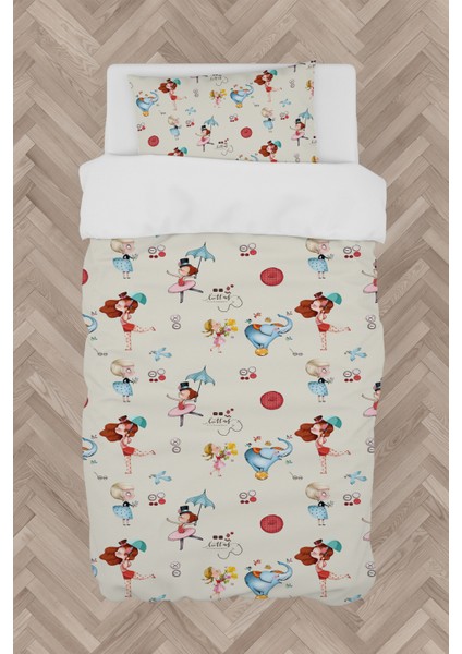 Bebek ve Çocuk Odası Renki Sirk Desenli Nevresim Takımı