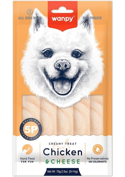 Tavuklu ve Peynirli Krema Köpek Ödülü 5X14 gr