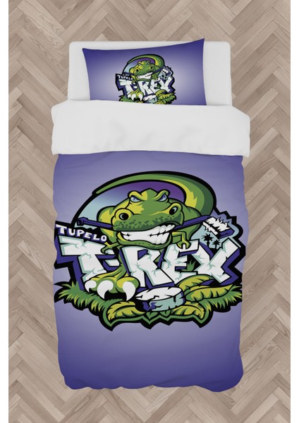 Bebek ve Çocuk Odası T-Rex Desenli Nevresim Takımı