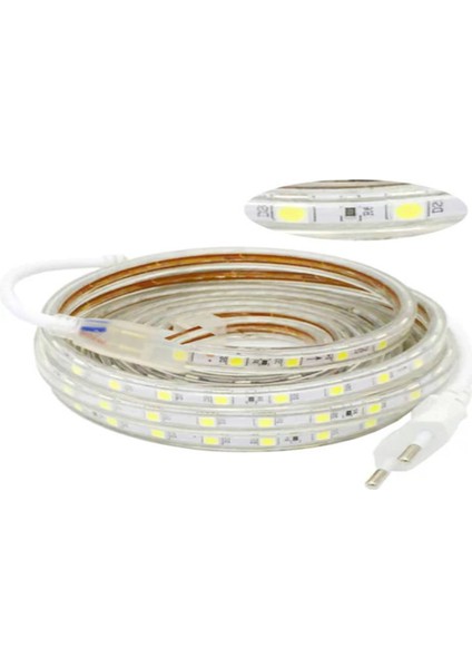Cfr Hortum Esnek Şerit LED Yeşil Işık + 220V FIŞ/1,2,3,4,5,10,15,20,25,50,100 Metre modelleri