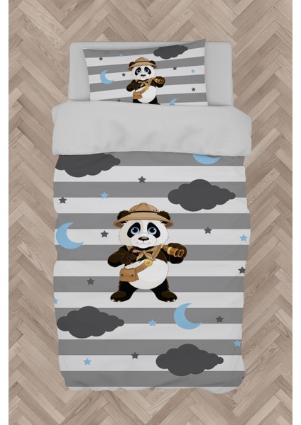 Bebek ve Çocuk Odası Izci Panda Desenli Nevresim Takımı