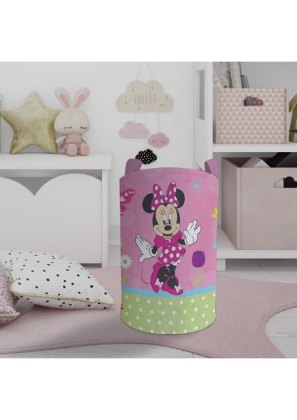 Bebek ve Çocuk Odası Minnie Maus Desenli Oyuncak Sepeti