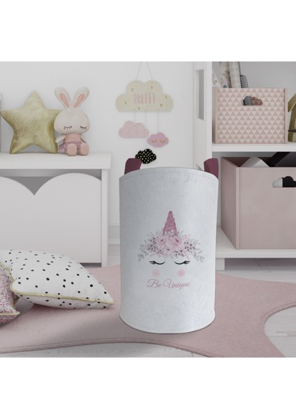 Bebek ve Çocuk Odası Be Unique Desenli Oyuncak Sepeti