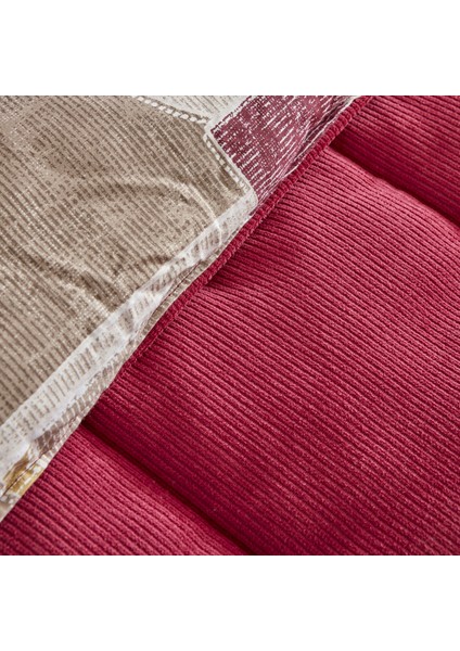 Karaca Home Lydia Çift Kişilik Stripe Comfort Set Bordo