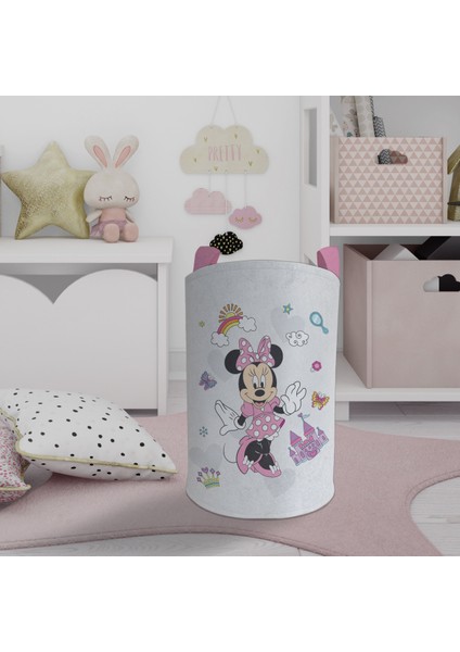 Bebek ve Çocuk Odası Minnie Mause Küçük Figür Desenli Oyuncak Sepeti