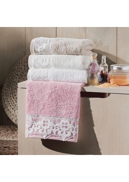 Bambu Havlu Damask Gipür
