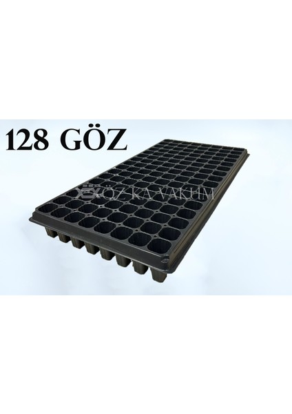 Vakum 128 Göz Kare Fidelik Fide Viyolü Fide Kabı (100 Adet)