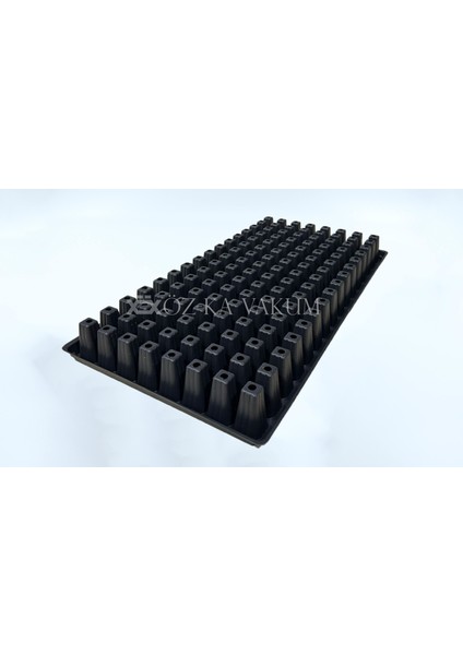 Vakum 128 Göz Kare Fidelik Fide Viyolü Fide Kabı (100 Adet)