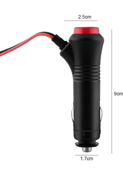 Araç Çakmak Soketi On-Off Anahtarlı - 1.5m Kablolu