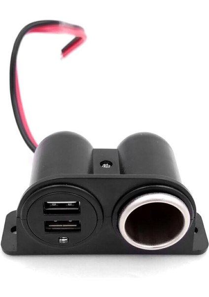 Çift USB Dişi Araç Çakmak Soketi